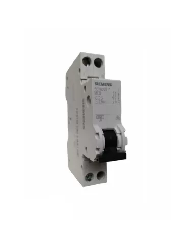 Siemens 5sy60257 circuit breaker 1 n 25a 6k c 1mod